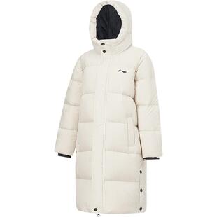 李宁童长羽绒服男孩小大童官方篮球系列冬季连帽舒适休闲运动上衣