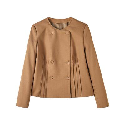 CHESONSE小香风修身收腰短款外套