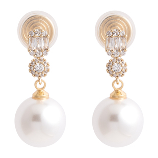 ZTX 绝美大珍珠耳夹无耳洞女夹耳环轻奢高级感气质无痛蚊香盘耳饰