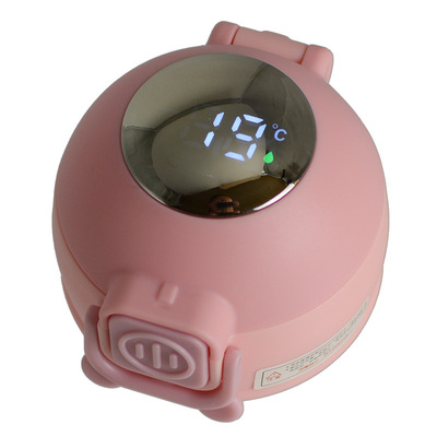 趣味智能温显儿童保温杯盖子配件吸管盖公仔水杯盖子瓶盖防漏壶盖