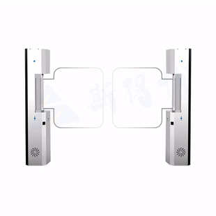 健身房亚克力圆柱小摆闸遥控门禁人行通道电动刷卡浴室入口闸机门