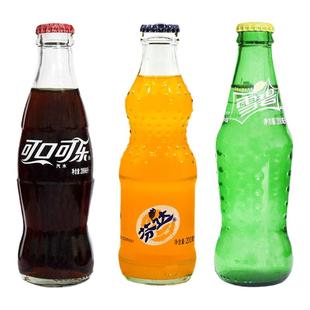 上海可口可乐玻璃瓶装200ml可混装可口可乐雪碧芬达玻璃瓶汽水