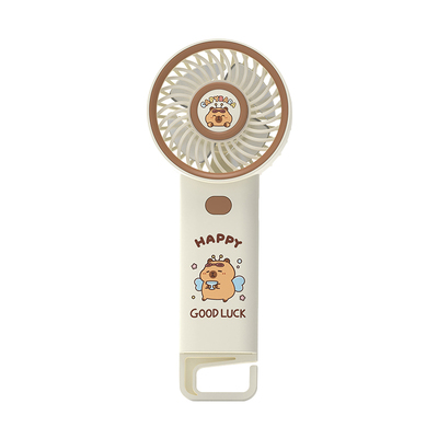 儿童卡皮巴拉卡通手持小风扇迷你