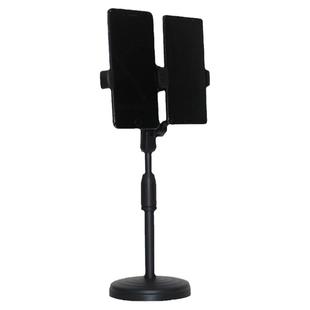 两部直播架桌面稳固双机位视频拍摄简约台式可调节伸缩双手机支架