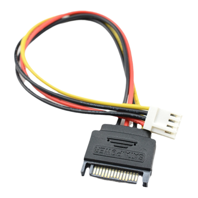 4pinsata公头电源线软驱母转