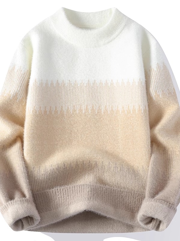 青少年毛衣男款秋冬季2025新款大童学生帅气内搭针织衫加厚打底衫