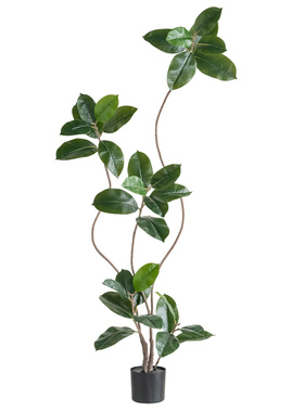 橡皮树高端轻奢仿真绿植客厅盆栽