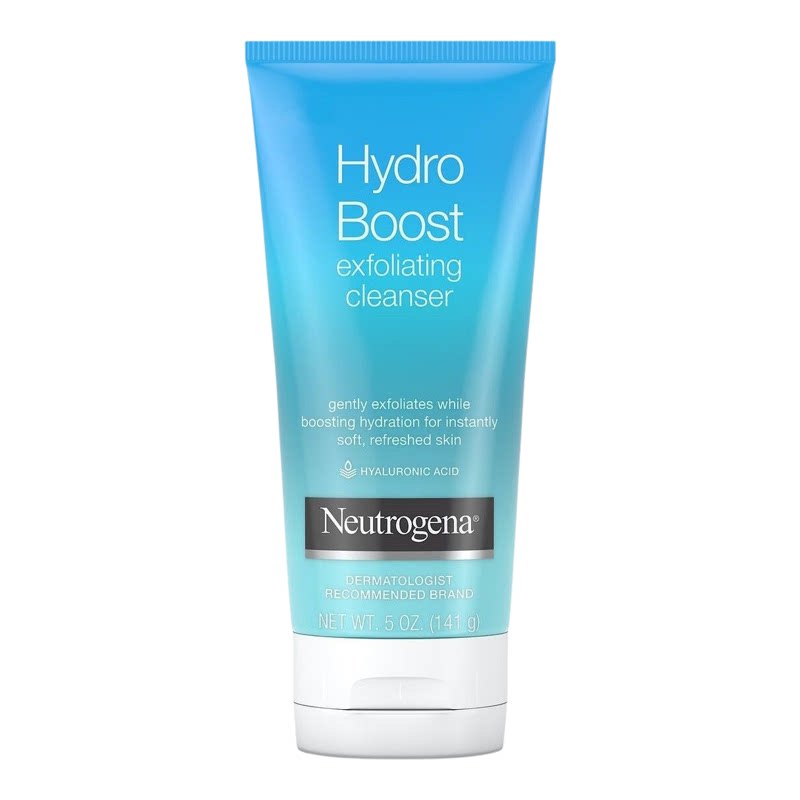 Neutrogena 露得清磨砂洗面奶透明质酸补水141克深层清洁水润保湿