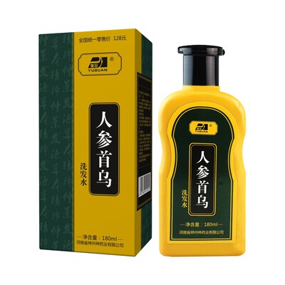 豫冠人参首乌洗发水180ml正品