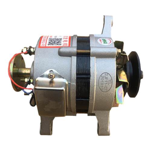 农用三轮车小四轮拖拉机硅整流12V 24V加长轴双头发电机纯铜包邮