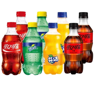 可口可乐300ml小瓶雪碧芬达无糖可乐碳酸汽水整箱夏季饮料饮品