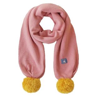 云朵工厂撞色球球针织围巾秋冬新款日系保暖围巾可爱女针织围脖