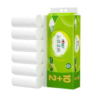 【爆卖40万件】心相印云感柔肤立体压花无芯卷纸4层100克12卷