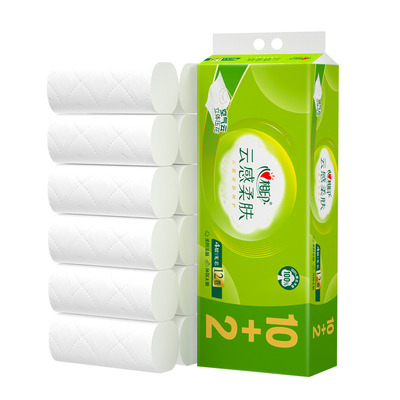 心相印云感无芯卷纸100克12卷