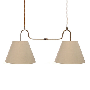 美式复古餐厅吊灯书房中古灯设计师客厅卧室艺术双头简约创意灯具