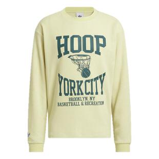 纽约女子篮球社区HYC联名情侣款长袖T恤男女adidas阿迪达斯三叶草