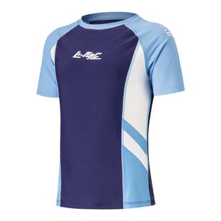 李宁正品新款男大童游泳系列防晒抗菌撞色紧身分身泳衣YSLU001