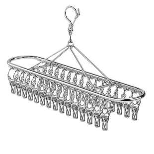 希维思不锈钢袜子晾晒架多夹子晾衣架阳台多功能袜夹晒内衣裤神器