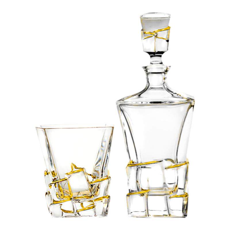 进口水晶玻璃烈酒杯7件套装