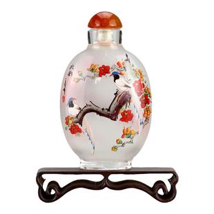 鼻烟壶内画瓶玛瑙传统工艺中国风特色礼品送老外出国小礼物鼻咽壶