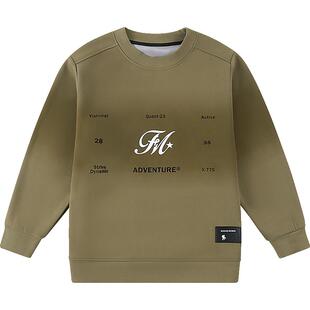 【10A太阳绒卫衣】奕时代胖男童加绒卫衣秋冬中大童抑菌上衣大码