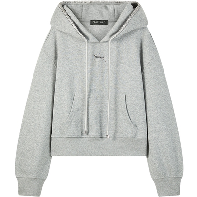 太平鸟女装年秋季时尚连帽卫衣A1CRE3512