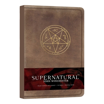 英文原版 Supernatural 邪恶力量 John Winchester 皮革横线笔记本 英文版 进口英语原版书籍
