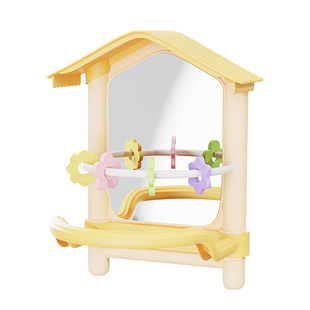 鹦鹉镜子站架挂笼镜新型玩具休息站台玄凤牡丹站杆小鸟笼配件大全