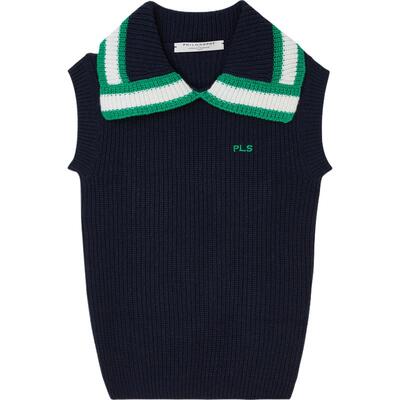 【季末折扣】Philosophy 秋冬女童刺绣嵌花针织背心