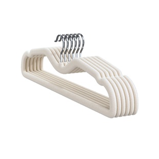 佳帮手2024秋冬新款短颈植绒省空间衣架家用挂衣无痕防滑缩脖子撑