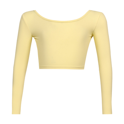 Dancebaby拉丁舞女童新款舞衣上衣新款时尚露背长袖高级版舞服D38