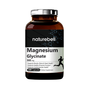 美国现货NatureBell Magnesium Glycinate甘氨酸镁 骨骼健康240粒
