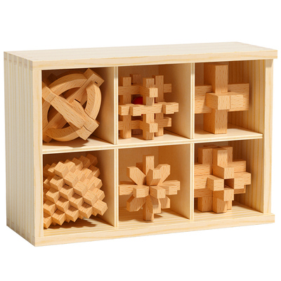 孔明锁鲁班锁全套智力解环套装