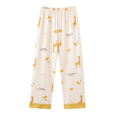 帕兰朵春秋薄款纯棉大码卡通睡裤