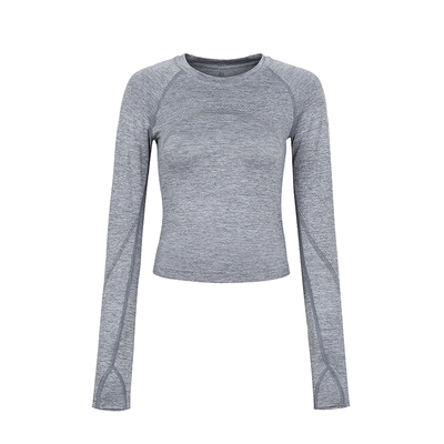 ANNERUN圆领修身运动长袖