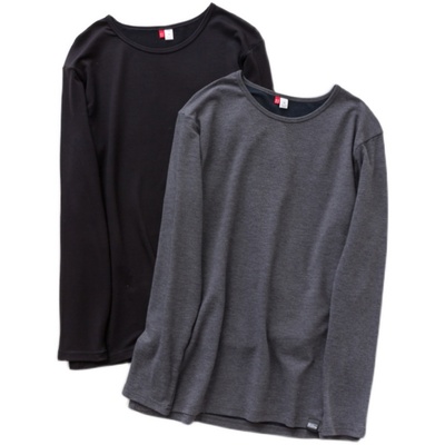 Y女士磨毛套装 保暖秋衣秋裤圆领长裤长袖打底纯色舒适贴身款衣服