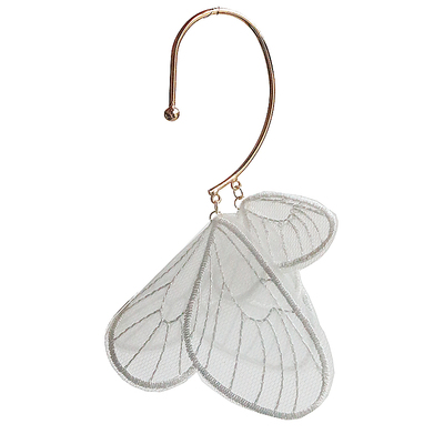 原创设计小众夸张蕾丝蝴蝶耳饰