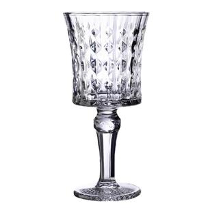 高颜值复古欧法式水晶玻璃杯浮雕刻花高脚香槟红酒杯小众ins女士