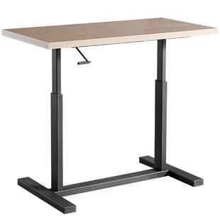 家用卧室可移动升降学习办公桌站着用的笔记本电脑工作台液压桌面