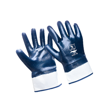 防油手套劳保工作耐磨冬用耐重油污防水维修干活橡胶皮汽修加油站