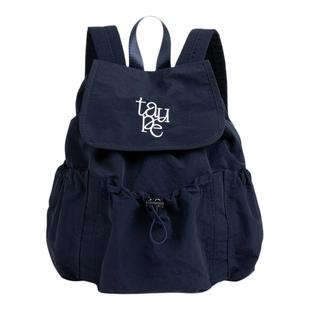 橙子少女韩系刺绣小众轻便尼龙包包大学生大容量双肩包旅行包背包