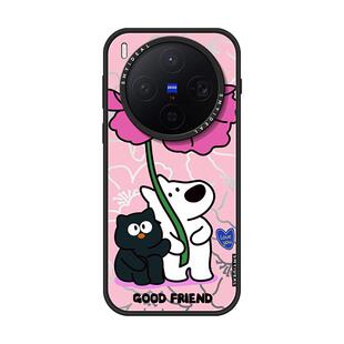 适用vivox300ultra/oppofindx9手机壳300Pro磁吸200s保护套新款ins小众ProMini防摔花花小狗外8s+好看高级感