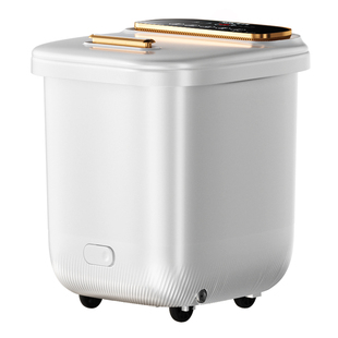 奥克斯泡脚桶加热恒温足浴盆电动按摩洗脚盆全自动家用高深足疗机