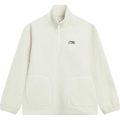 李宁童女童套头摇粒绒卫衣