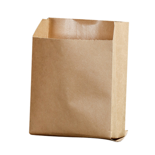 风琴袋牛皮纸袋防油小吃袋食品包装手抓饼袋炸鸡袋烤串袋汉堡打包