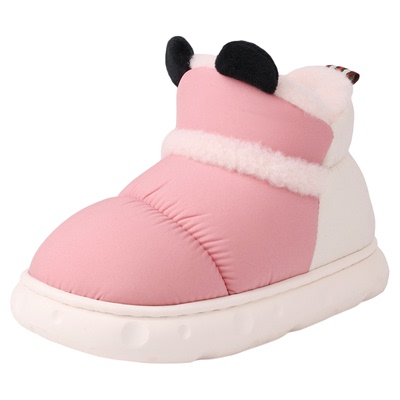 冬季儿童防水保暖棉鞋居家加厚绒