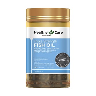 HealthyCare澳洲进口3倍omega3高浓缩深海鱼油胶囊补脑DHA成人EPA
