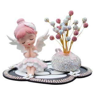 女神款网红汽车摆件高级感内饰用品可爱女生车饰创意高档车载娃娃