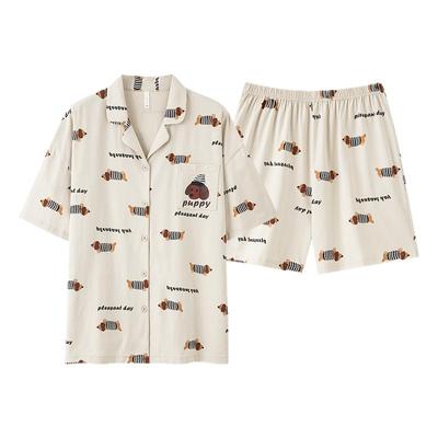 男款卡通休闲可外穿家居服套装