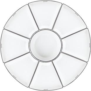 团圆拼盘餐具组合过年陶瓷盘子菜盘家用创意家庭火锅聚会摆盘套装